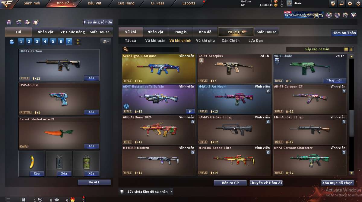 shop acc cf uy tin gia re